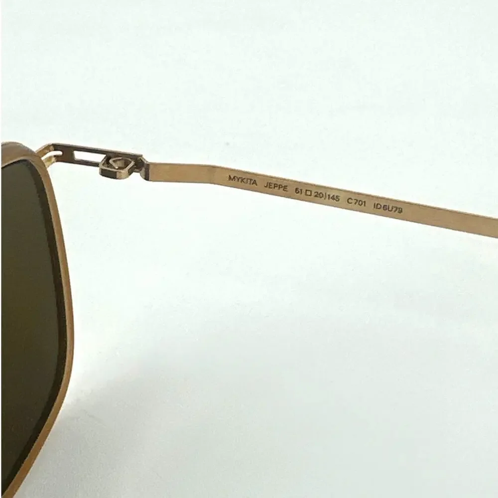 Mykita Men's Gold Brown Jeppe 6U79 Eyewear Sunglasses